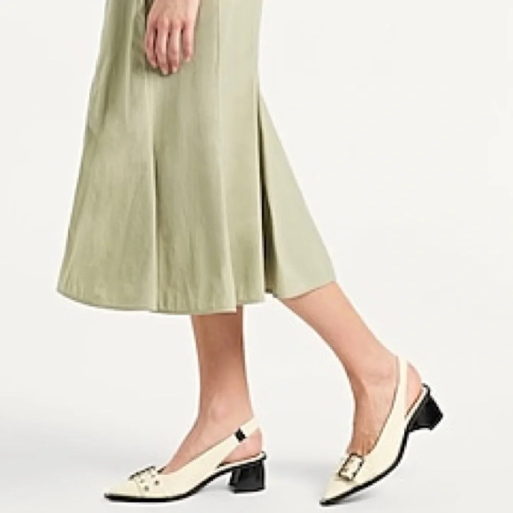 Ganni Feminine Slingback Pump in Off White Size 39 US 9 - Picture 2 of 9